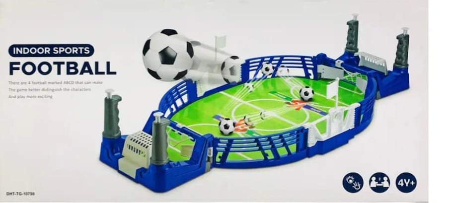 Mini Tabletop Football Game for Kids – 2 Player Interactive Soccer Board Game | Portable Indoor Party Game Toy with Accessories